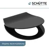 SCHÜTTE Duroplast SLIM WC Sitz mit Absenkautomatik Schwarz, Produktbild-Vorschau 3