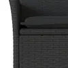 Möbel 5-tlg. Garten-Essgruppe mit Kissen Schwarz Poly Produktbild-Vorschau 5