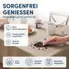 Leinen Tischdecke 160x320 cm eckig sand Produktbild-Vorschau 2