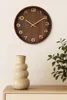 Braun Nachahmung Holz Wanduhr rund 30,5 cm Produktbild-Vorschau 8