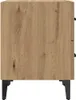 vidaXL Comodino rovere artigianale 40 x 35 x 47,5 cm Anteprima dell’immagine prodotto 7