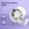 Kanal Rohrventilator 100mm, Inline-Abluftventilator Produktbild-Vorschau 7