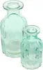 4x Vase Aqua türkis 10-19cm – Glas, Blumenvase, Vasenset Produktbild-Vorschau 3