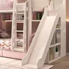 A bunk bed with a slide and ladder, designed for children. Produktbild-Vorschau
