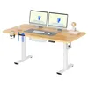 Bureau réglable en hauteur FLEXISPOT QE1 140 x 60 cm, 4 Voir les images du produit 1