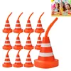 12er-Pack Baustellen-Kegelbecher mit Strohhalmen, 284 ml Produktbild-Vorschau 1