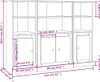 vidaXL Highboards 3 Stk. Sonoma-Eiche Holzwerkstoff Produktbild-Vorschau 7