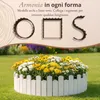 Floranica Steccato in legno 200 x 40 cm, Bianco – bordo Anteprima dell’immagine prodotto 4