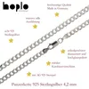 Silberkette Panzerkette Halskette Breite 4,2 mm Länge 45 cm Produktbild-Vorschau 3