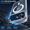 A clear phone case is shown with a dark, rocky background, suggesting durability and protection. Produktbild-Vorschau