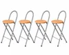 KMH® Sgabello Bill Set 4, pieghevole, schienale & pedana – Anteprima dell’immagine prodotto 1