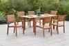 Merxx Gartenmöbel Set Batavia 7tlg., 6 Stapelsessel,  Produktbild-Vorschau 1