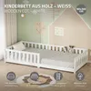 ML-Design letto per bambini 90x200 cm bianco Letto a terra Anteprima dell’immagine prodotto 2