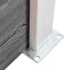 vidaXL Zaunelement WPC 180x146 cm Grau Podgląd zdjęcia produktu 4