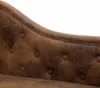 vidaXL Chaise Longue Brown Suede Look Náhled obrázku produktu 6