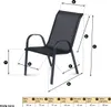 FIELDMANN FDZN 5010 Zahradní židle, rozměry 55 x 73 x 91 Náhled obrázku produktu 2