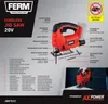 FERM AX-POWER JSM1033 Stichsäge 20V Produktbild-Vorschau 4