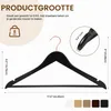 Holz-Kleiderbügel 32er-Pack, schwarz, bis 8,2 kg, mit Drehhaken Anteprima dell’immagine prodotto