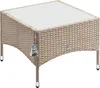 CASARIA® Polyrattan Beistelltisch 58x 58x 42 cm Produktbild-Vorschau 1