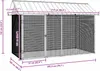 vidaXL Cage à oiseaux anthracite 227 x 112 x 141 cm Acier Voir les images du produit 4