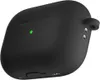 A black silicone case for Apple AirPods Pro 2 is shown against a white background. Produktbild-Vorschau