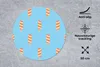 MuchoWow® Mauspad Mousepad Eiscreme - Muster - Gelb - Rot Produktbild-Vorschau 2