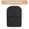 A product image showing a black cover for an ice cream maker, with dimensions indicated. Produktbild-Vorschau