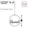 UNUS Deko Aufhänger Heimat aus Metall in schwarz dia 25 cm Produktbild-Vorschau 4
