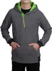 Jungen Pullover mit Kapuze meliert Grau 110 Produktbild-Vorschau 1