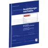 A blue booklet with white text and a red logo. Podgląd zdjęcia produktu