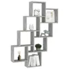 vidaXL Étagère cube gris béton 90x15x119 cm Bois composite Voir les images du produit 3