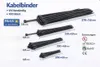 Kabelbinder, schwarz, 370 x 7,6 mm - 100 Stück (Set) Produktbild-Vorschau 1