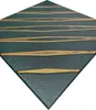 A diamond-shaped panel with textured green surface and horizontal gold stripes. Produktbild-Vorschau