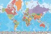 Carte du monde Poster avec drapeaux En Français (texte en Voir les images du produit 1
