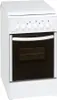 A white freestanding electric stove with an oven. Produktbild-Vorschau