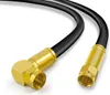 Koaxkabel gewinkelt 90° - F-Stecker gerade 135 dB UHD 4K HD Produktbild-Vorschau 2