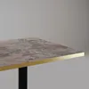 Tisch 70 x 70 cm – Modell Milan Caldeira mit Messingkanten Produktbild-Vorschau 3