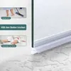 A shower seal is shown in use, preventing water from escaping a shower enclosure and keeping the floor dry. Inset images illustrate the product's benefits: no splashing and preventing falls. Produktbild-Vorschau