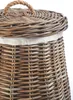 Kobolo Wäschekorb Rattankorb Aufbewahrungskorb mit Deckel - Produktbild-Vorschau 6