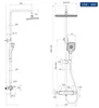 Auralum Duschsystem mit Thermostat und Glasablage, Produktbild-Vorschau 6