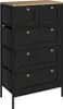 commode Vicco Belaro Noir 56x95cm avec 5 tiroirs, Model Voir les images du produit 1