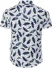 Brandneu Designer Kurzarm Hemd CARISMA CRM9161 Weiß/Blau L Produktbild-Vorschau 4