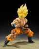 A highly detailed action figure of Super Saiyan Son Goku from Dragon Ball Z in a dynamic pose. Produktbild-Vorschau