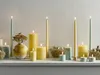 UYUNI LIGHTING Pillar LED-Kerze Rustic wheat yellow 15,2cm Produktbild-Vorschau 3