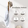 Odkládací stolek COSTWAY s věšákem na kabáty z masivního Náhled obrázku produktu 4