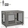 Cage pour chien PawHut pour la maison, cage à deux portes Voir les images du produit 3