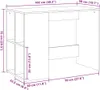 vidaXL Stôl Sonoma dub 102x50x75 cm materiál na báze dreva Náhľad obrázku produktu 7