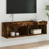 vidaXL TV-Schrank mit LED-Leuchten Räuchereiche 100x30x30 Produktbild-Vorschau 2