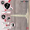 KOTARBAU® 2 St. T Scharniere gold L: 300 mm Kreuzgehänge Produktbild-Vorschau 5