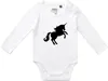 Huuraa Baby Body Einhorn Silhouette 80 White  Baumwolle Produktbild-Vorschau 1